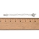 Латунные концы стойки с цепочкой и застежками KK-F873-01P-02-3
