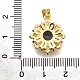 Латунные микро проложить кубического циркония подвески KK-K401-34G-02-3