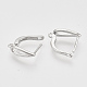 Латунные серьги-кольца с застежкой сзади KK-T048-020P-NF-3