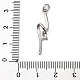 Латунные микро проложить кубического циркония подвески KK-P308-42P-3