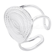 Овальные открытые манжетные кольца из нержавеющей стали NR1015-1