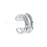 S925 серебряные геометрические серьги-клипсы TS3588-1