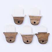 Подвески из смолы и ореха RESI-N025-011A-B05
