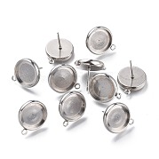 Серьги-гвоздики из нержавеющей стали 304 STAS-I161-01E-P