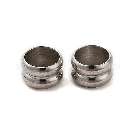 Европейские бусины из нержавеющей стали 201 STAS-M089-05P-1