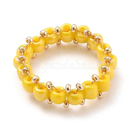 Круглые кольца из бисера RJEW-JR00307-03-1