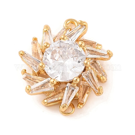 Латунные подвески из прозрачного кубического циркония KK-S389-40G-1