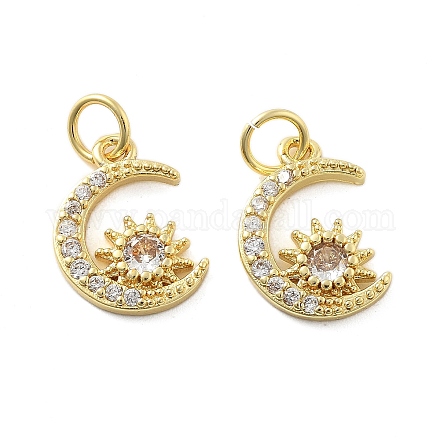 Латунные микро проложить кубического циркония подвески KK-C092-23D-G-1