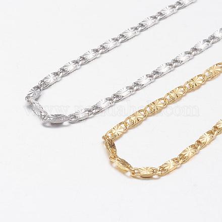 Латунь цепи ожерелья MAK-L009-17-1