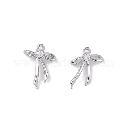 Латунные микропаве прозрачные подвески с фианитом KK-K351-46D-P-1