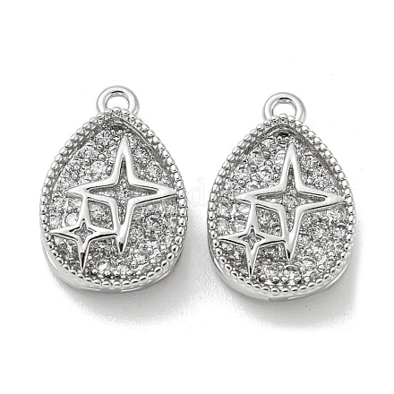 Латунные микро проложить кубического циркония подвески KK-H460-06P-1
