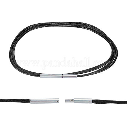 Плетеные круглые шнуры из вощеного полиэстера FIND-WH0136-59A-01-1