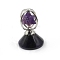 Natural Amethyst Rotatable Merkaba Star Figurines, for Home Desktop Decoration, 28x40mm