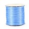 Flat Japanese Crystal Elastic Stretch Thread, for Bracelets Gemstone Jewelry Making Beading Craft, Sky Blue, 0.5mm, about 328 yards(300m)/roll
