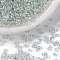 Glass Seed Beads, Trans. Colours Lustered, Round, Clear, 2mm, Hole: 1mm, 3333pcs/50g, 50g/bag, 18bags/2pounds