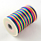 Nylon Threads, Rattail Satin CordColorful, 2mm, about 98.42 yards(90m)/roll