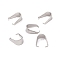 Non-Tarnish 304 Stainless Steel Snap on Bails, Stainless Steel Color, 11x5mm, Pin: 0.8mm