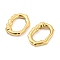 304 Stainless Steel Linking Rings, Irregular Oval, Real 18K Gold Plated, 20x14.5x4mm, Inner Diameter: 14x8.5mm