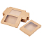 OLYCRAFT 24Pcs Paper Boxes with Clear Window 4.9x3.35x0.6 inch BurlyWood Cardboard Gift Boxes Jewelry Box Small Corrugated Mailer Boxes Mini Boxes for Present Wrapping Packaging Small Items