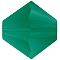 Preciosa® Crystal Beads, Czech Crystal, Bicone(451 69 302 Rondelle), 50730 840 Emerald Matt, 5mm, Hole: 1mm