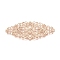 Brass Filigree Joiners, For DIY Bookmark Making, Flower, Light Gold, 82x35x0.8mm