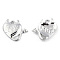 Non-Tarnish 201 Stainless Steel Pendants, Evil Heart Charm, Stainless Steel Color, 18.5x20x3mm, Hole: 1.6mm