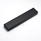 Cardboard Jewelry Set Box, for Bracelets, Necklace, Rectangle, Black, 21x4x2cm, Inner Size: 20x3.5cm