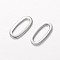 Tarnish Resistant Oval 304 Stainless Steel Link Rings, Stainless Steel Color, 16x9x1mm, Hole: 4x13mm