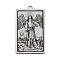 Non-Tarnish 201 Stainless Steel Pendants, Laser Engraved Pattern, Tarot Card Pendants, Temperance XIV, 40x24x1mm, Hole: 2mm