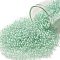 TOHO Round Seed Beads, Japanese Seed Beads, (1065) Mint Lined Crystal, 11/0, 2.2mm, Hole: 0.8mm, about 1110pcs/10g