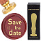 Brass Wax Seal Stamps with Wood Handle, for DIY Scrapbooking, Word, 25mm
