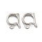 Brass Pendants Bails, Cadmium Free & Nickel Free & Lead Free, Oval, Platinum, 10.5x7.5x2.5mm, Hole: 1.5mm