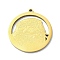 201 Stainless Steel Pendants, Laser Cut,  Lutra Charm, Golden, 27x25x1mm, Hole: 1.5mm