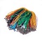 Waxed Cord and Organza Ribbon Necklace Making, with Iron Lobster Claw Clasps, Platinum, Mixed Color, 17.6 inch~17.8 inch(45~45.5cm), 7mm