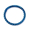 Twisted Ring Hoop Earrings for Girl Women, Chunky 304 Stainless Steel Earrings, Blue, 14.7x1.2mm, 16 Gauge(1.3mm)