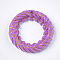 Resin Pendants, Imitation Woven Rattan Pattern, Ring, Medium Orchid, 24x4mm, Hole: 1.6mm
