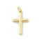Brass Pendants, Cadmium Free & Nickel Free & Lead Free, Cross Charms, with Jump Ring, Real 18K Gold Plated, 16.5x11x2mm