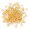 Brass Open Jump Rings, Cadmium Free & Lead Free, Golden, 24 Gauge, 4x0.5mm, Inner Diameter: 3mm, about 2500pcs/50g