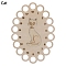 Wooden Embroidery Thread Plate, Cross Stitch Threading Board Tools, Oval, Cat Shape, 15x10.6cm