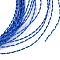 Aluminum Wire, Twisted Flat, for DIY Craft, Blue, 1mm, 18 Gauge, about 16.40 Feet(5m)/Roll