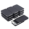 Rectangle Tinplate Cans, Iron Jar, Storage Containers for Cosmetic, Candles, Candies, with Lid, Gunmetal, 6x3.4x1cm