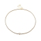 Clear Cubic Zirconia Heart Pendant Necklace with Tennis Chains, Brass Jewelry for Women, Real 18K Gold Plated, 18.11 inch(46cm)