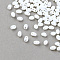 2-Hole Seed Beads, Czech Glass Beads, White, 5x3.5x3mm, Hole: 0.5mm, about 260pcs/20g