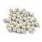 Unwaxed Natural Lava Rock Beads, for Perfume Essential Oil Beads, Aromatherapy Beads, Dyed, Round, Antique White, 8.5mm, Hole: 1.5~2mm