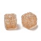 Drusy Cube Resin Rhinestone Beads, Bubblegum Beads for DIY Phone Charms, Pen and Jewelry Making Supplies, Peru, 16x16x16mm, Hole: 3.6mm