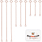 9Pcs 3 Style 925 Sterling Silver Cable Chain Extender, End Chains with Spring Ring Clasps, with S925 Stamp, Rose Gold, 1-1/4~3-1/4 inch(3.2~8.1cm), 3pcs/style