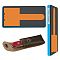 1Pc Wood Cutting Dies, with Steel, for DIY Leather Craft, Holder, 254x127x9mm