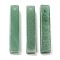 Natural Green Aventurine Pendants, Rectangle Charms, 38~41x7.5~8x7.5~8mm, Hole: 1.5mm