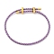 Adjustable Polyester Cord Braided Bracelets, Long-Lasting Plated, Medium Slate Blue, Inner Diameter: 2-5/8~3-1/8 inch(6.7~7.8cm)