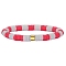 Polymer Clay Heishi Surfer Stretch Bracelet with 304 Stainless Steel Beaded, Preppy Bracelet, Salmon, Inner Diameter: 2 inch(5.2cm)